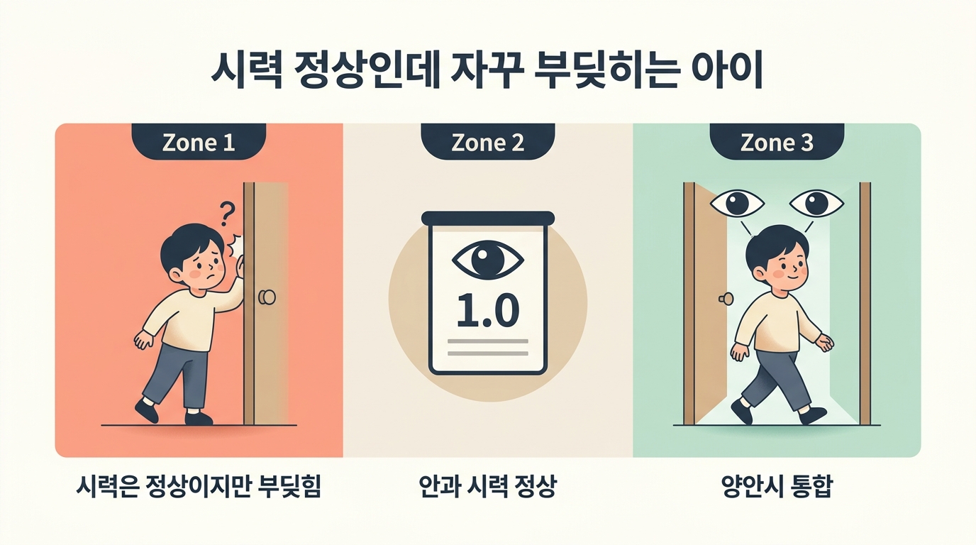 시력은 정상인데 자꾸 부딪히는 아이, 양안시 문제일 수 있는 6가지 신호