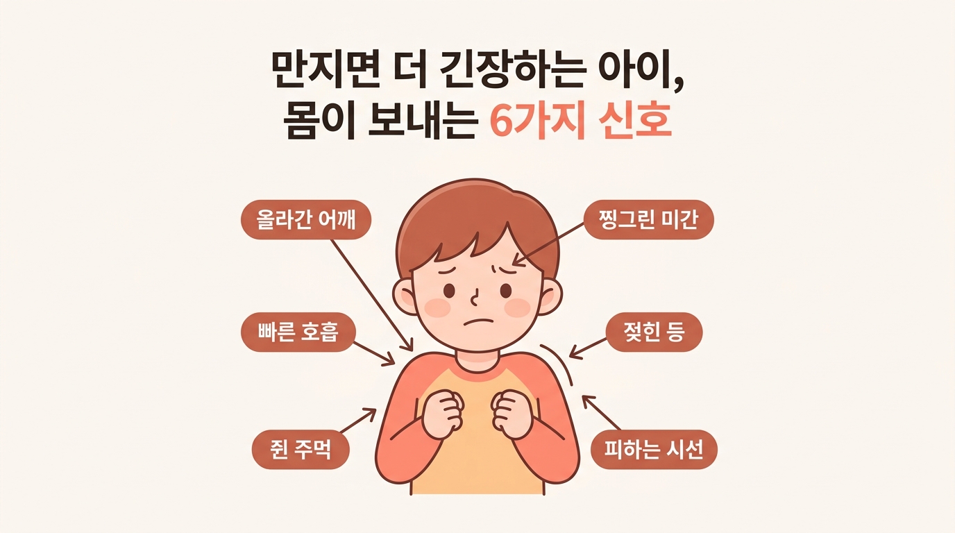 안아줘도 더 우는 아이, 만지면 긴장하는 진짜 이유와 신경계 신호 6가지