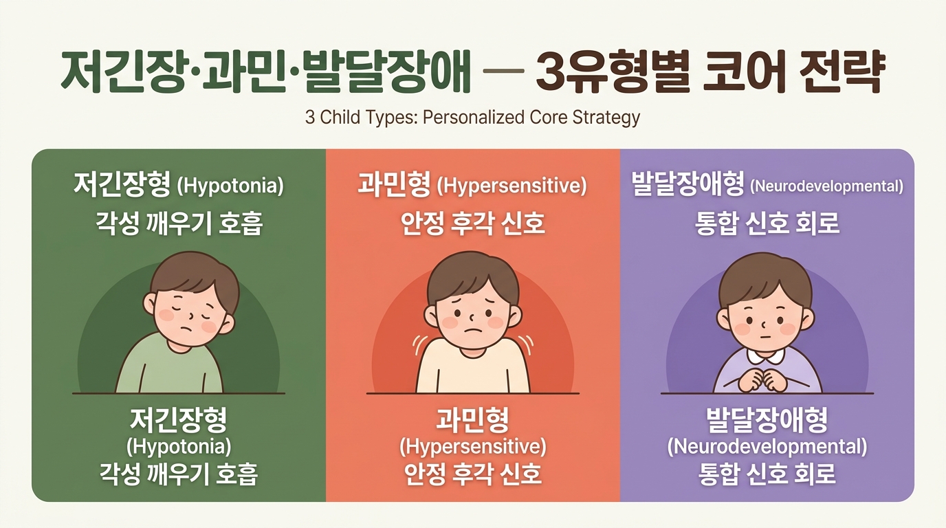 저긴장·과민·발달장애 — 3유형별 코어 만들기 전략 8주 가이드