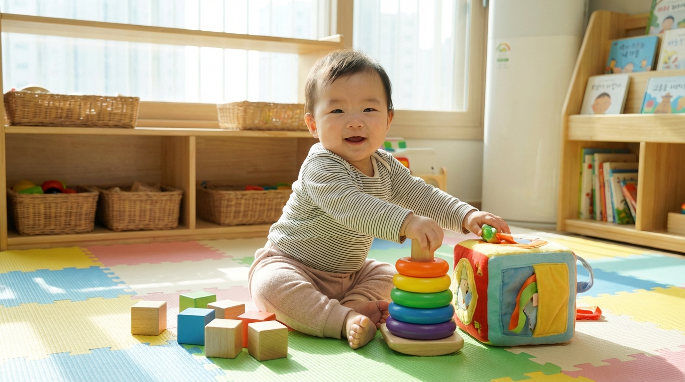 건강하게 발달한 아기