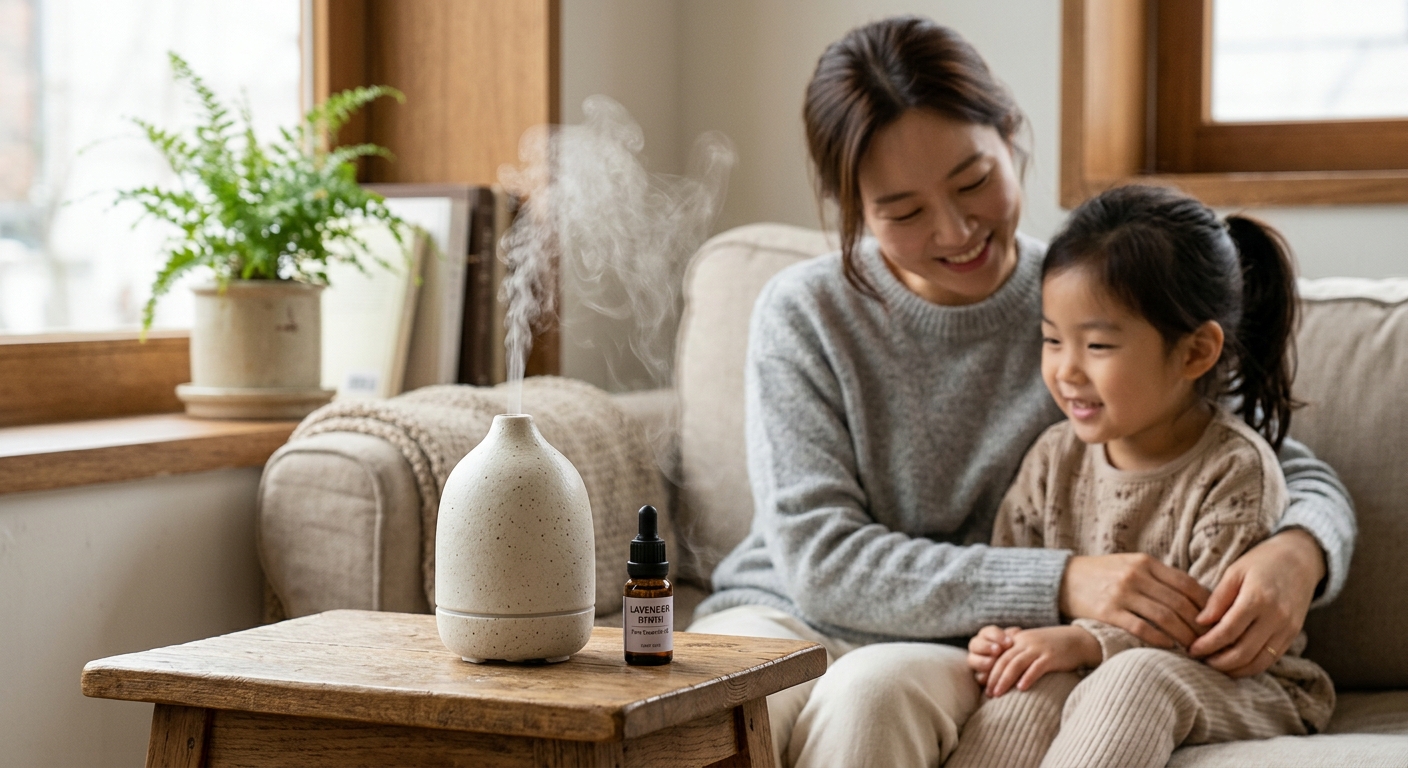 라벤더 디퓨저로 후각 입력