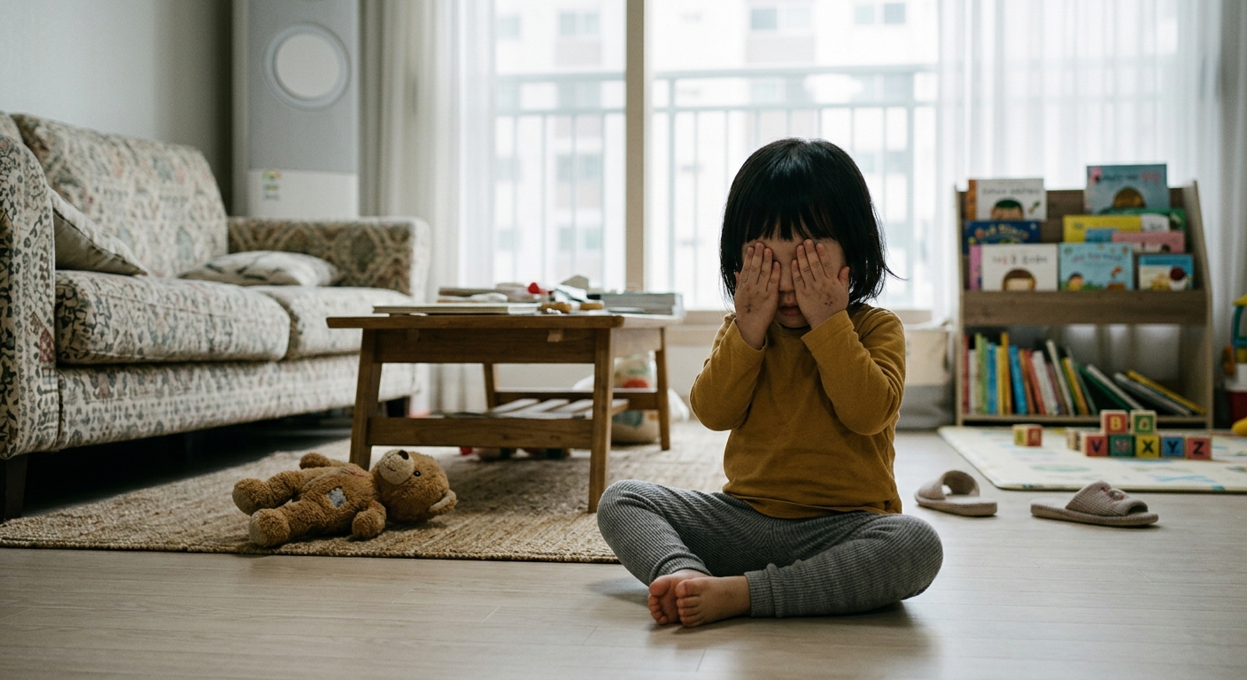 감각 과부하 상태의 한국인 유아
