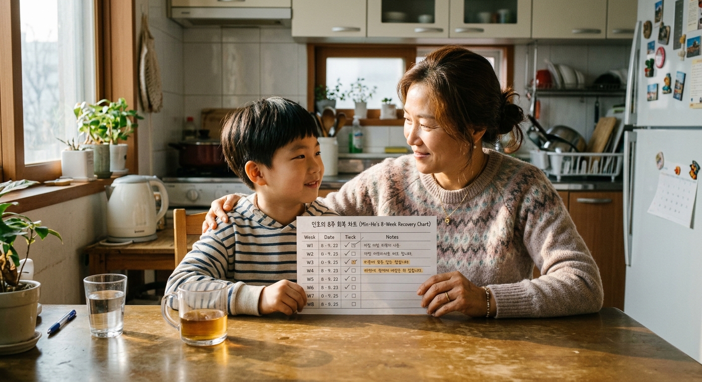 8주 신경계 회복 프로그램 — 지민이 엄마의 진짜 기록