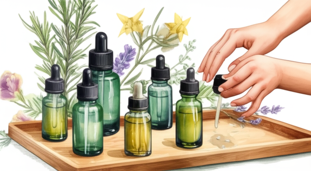 후각 훈련 키트 재료 일러스트