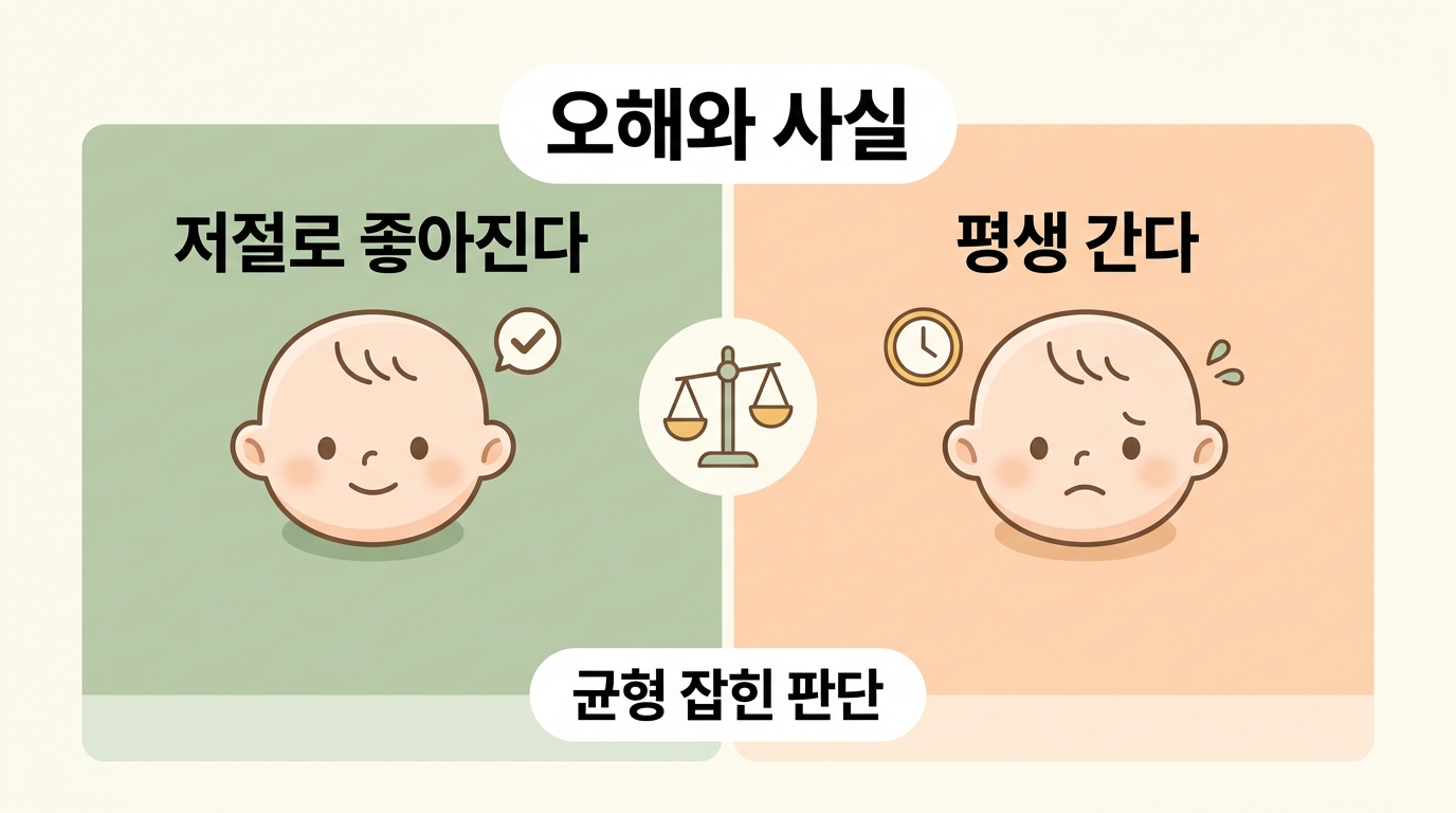 사두증 그냥 두면 될까, 헬멧은 꼭 해야 할까 | 오해와 사실, 사경과의 연결