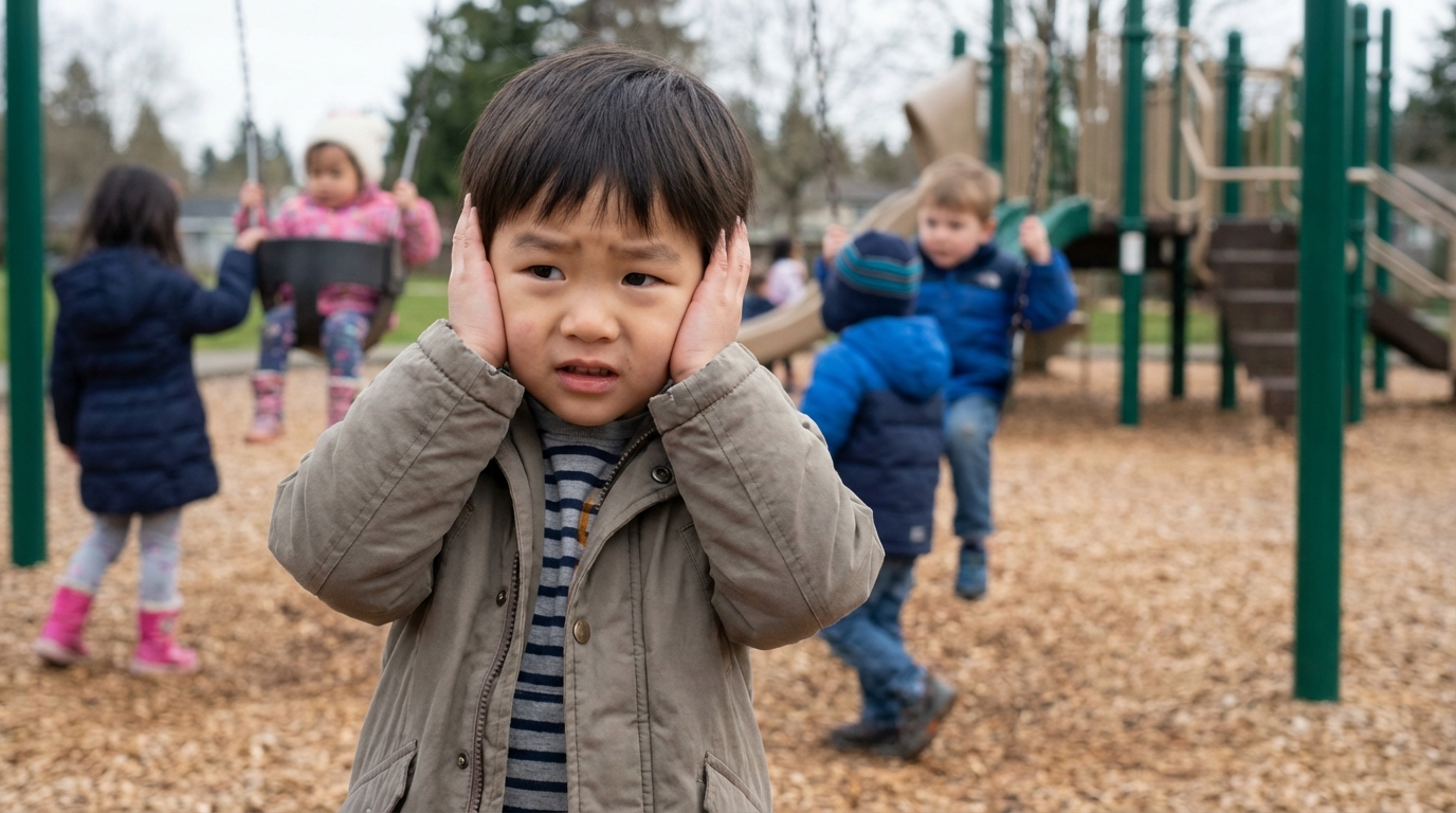 소리에 민감하게 반응하는 아이