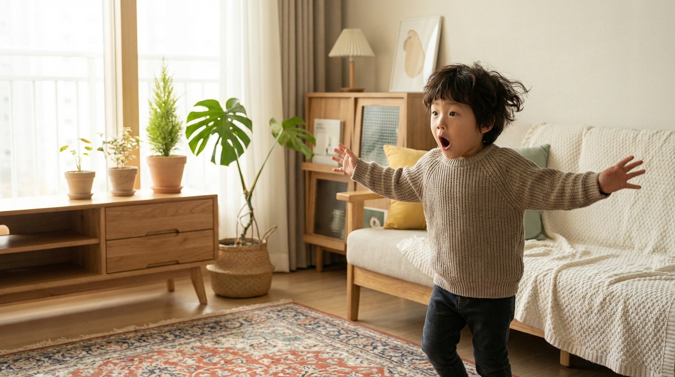 아이가 작은 소리에도 깜짝 놀라요: 모로 반사 잔존과 놀이 통합법