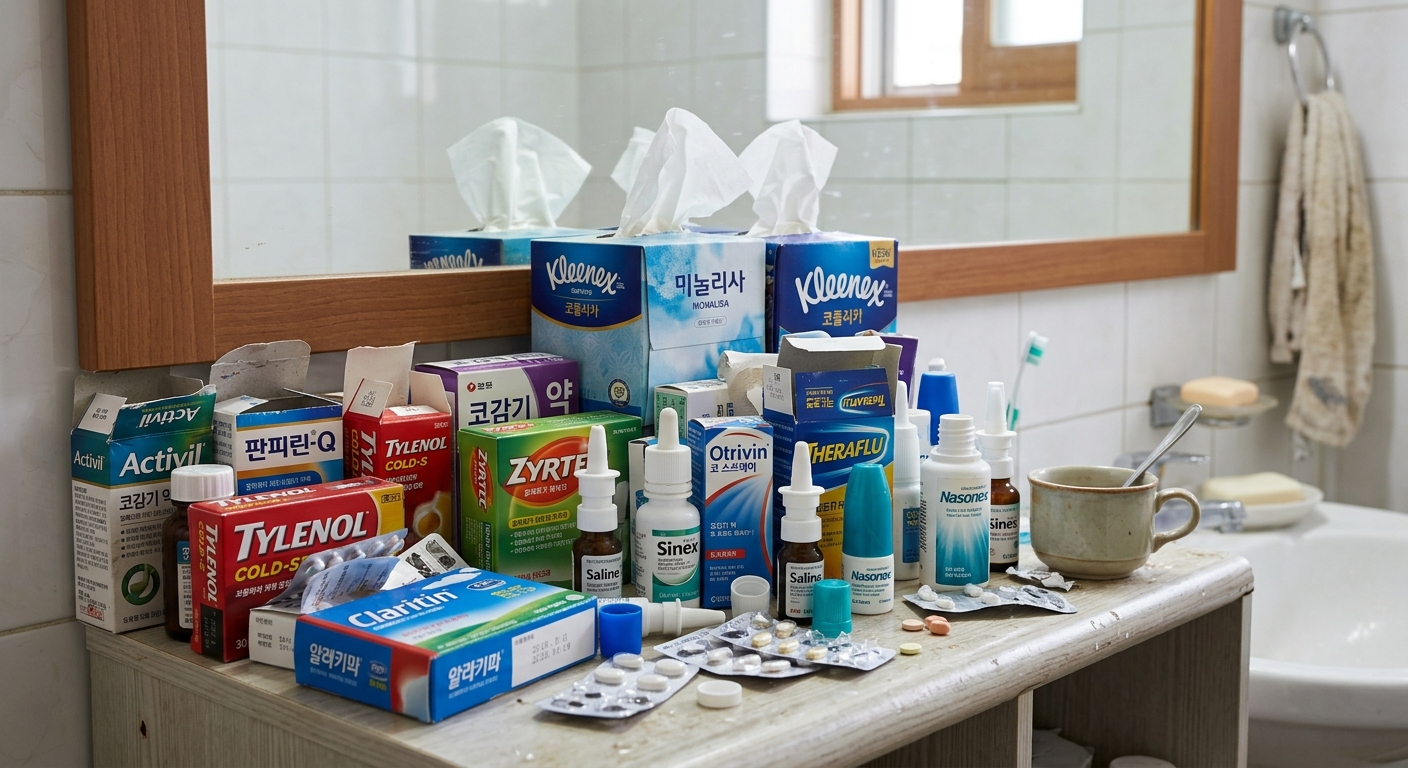 다양한 비염약과 스프레이