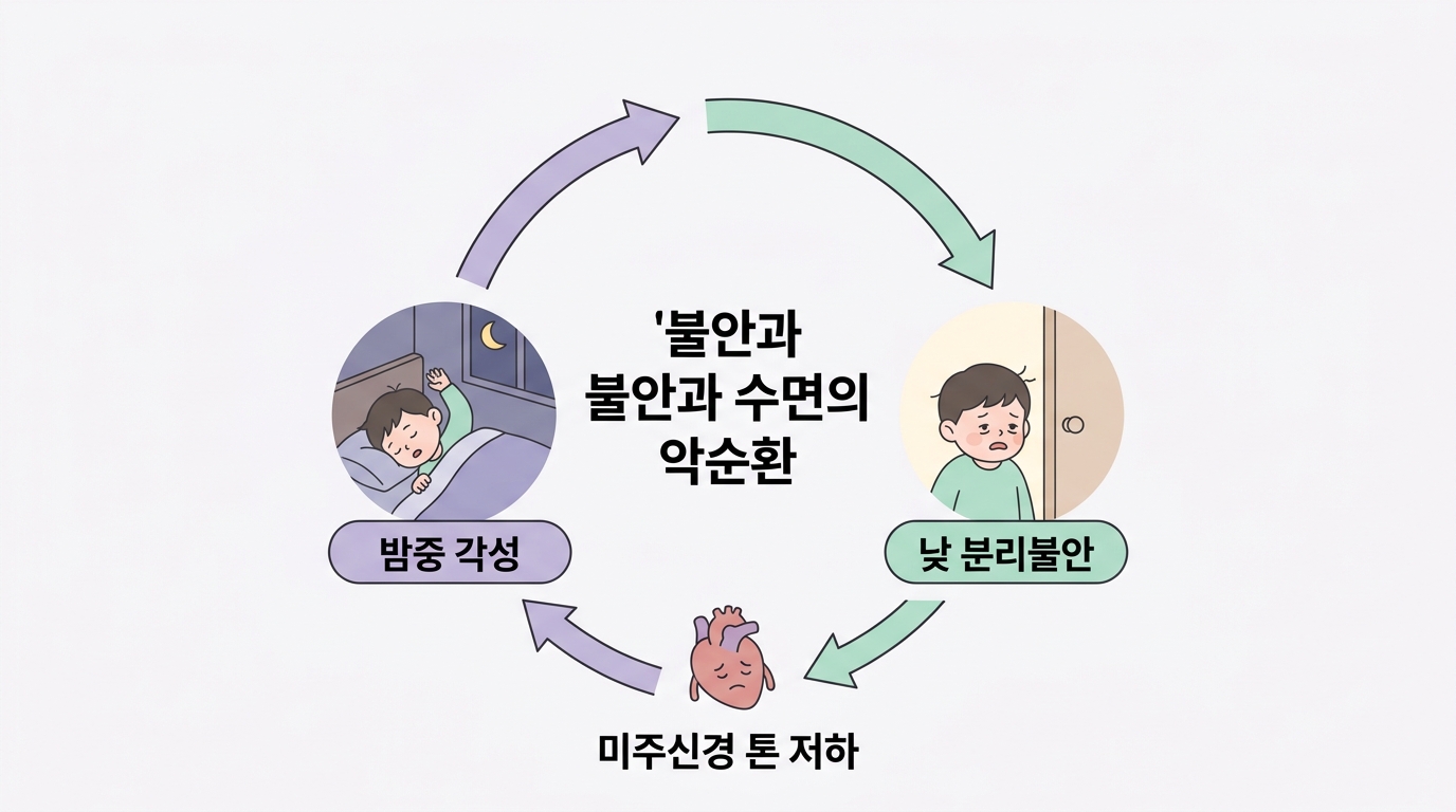 분리불안 아이가 밤에 자다 깨서 우는 이유, 불안과 수면 악순환 끊기