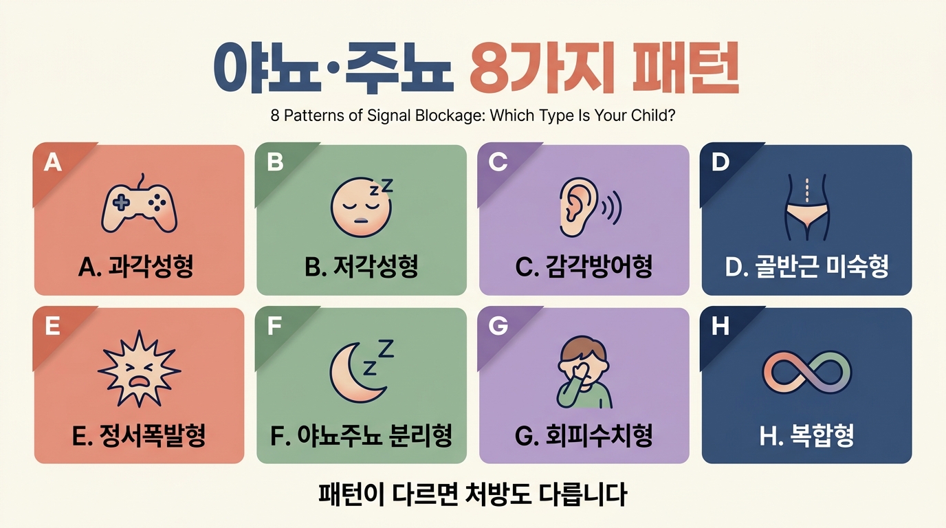 야뇨·주뇨 8가지 패턴 진단 — 우리 아이는 어디 속할까?